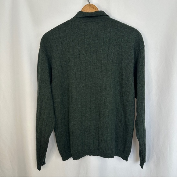 Brandini Made In Italy Sweater Mens XL 100% Fine Merino Wool Pullover Green - Picture 6 of 11